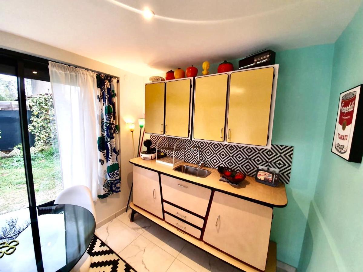 La Maison Pop Appartement Meuble Independant Avec Jardin Romans-sur-Isère Buitenkant foto