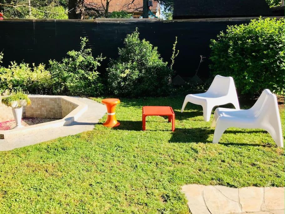 La Maison Pop Appartement Meuble Independant Avec Jardin Romans-sur-Isère Buitenkant foto